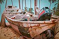 File:Image of of wooden fishing boat.jpg