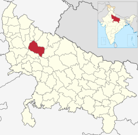 India Uttar Pradesh districts 2012 Badaun.svg