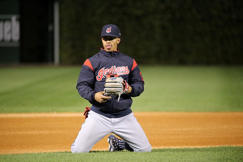 File:Indians shortstop Francisco Lindor fields grounders at Wrigley Field. (30011373964).jpg