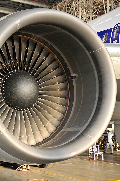 Inlet of CF6-80C2B2 turbofan engine
