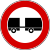Italian traffic signs - divieto di transito ai veicoli a motore con rimorchio.svg