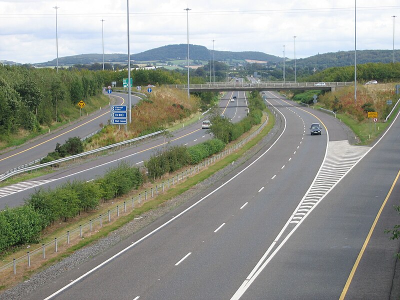 File:J17 on M7, terminus of the N77 roads in Ireland.jpg