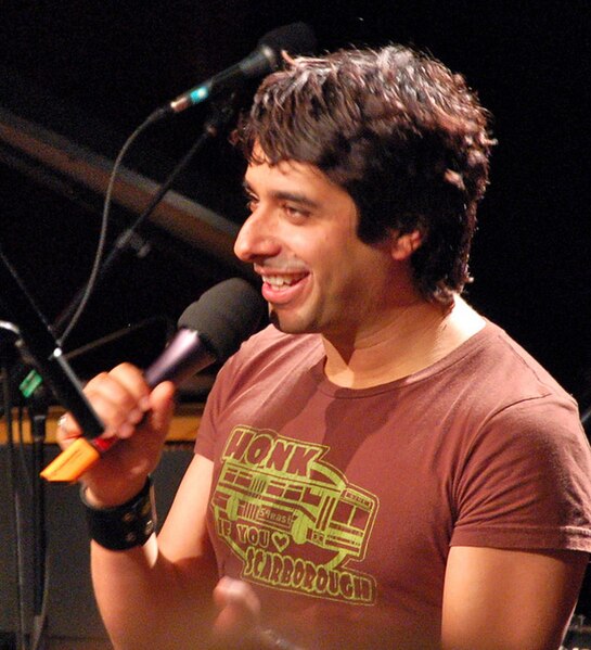 Former host Jian Ghomeshi in March 2009, during a live taping of Q