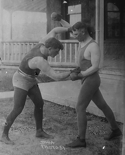 Ryan and Fireman Jim Flynn, between 1910 and 1915