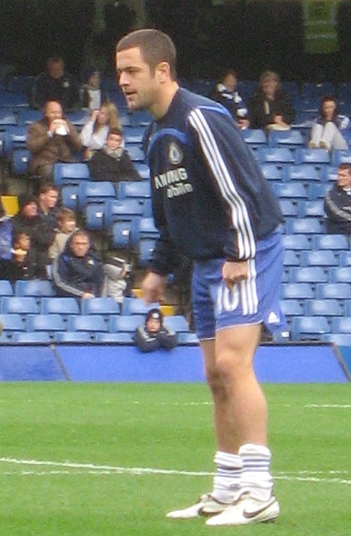 Cole warming up before a match in December 2007