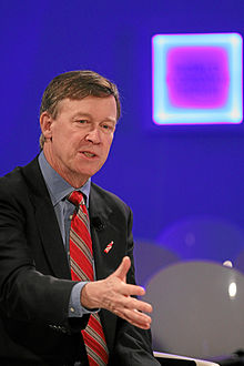 Colorado Governor John Hickenlooper John W. Hickenlooper World Economic Forum 2013.jpg