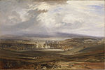 『レイビー城、ダーリントン伯爵の邸宅』1817年、ウォルターズ美術館所蔵