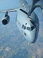 A KC-135 refueling a C-17