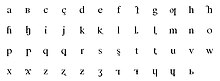 The Latin alphabet for Kabardian, 1930 version[16]