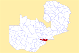 Distretto di Kafue – Mappa