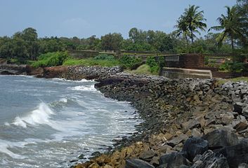 Fortezza di Kannur e il Mar Arabico.