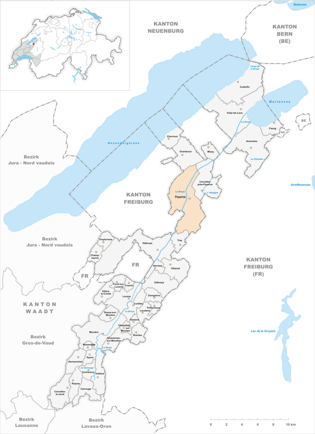 Payerne - Localizazion