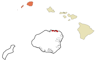 <span class="mw-page-title-main">Kalihiwai, Hawaii</span> Census-designated place in Hawaii, United States