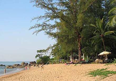 A typical beach scene on the Khao Lak coast