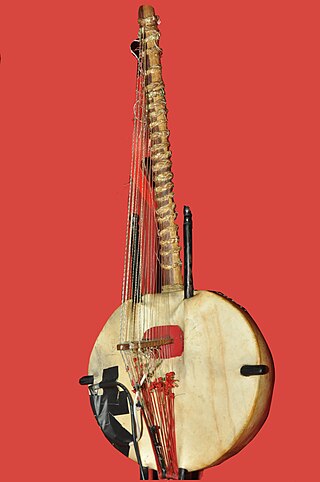 <span class="mw-page-title-main">Kora (instrument)</span> Stringed instrument from West Africa