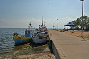 English: Kuźnica Harbour. Polski: Port w Kuźnicy.