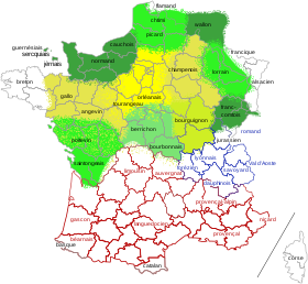 Lorraines situation blandt Oïl-sprogene.