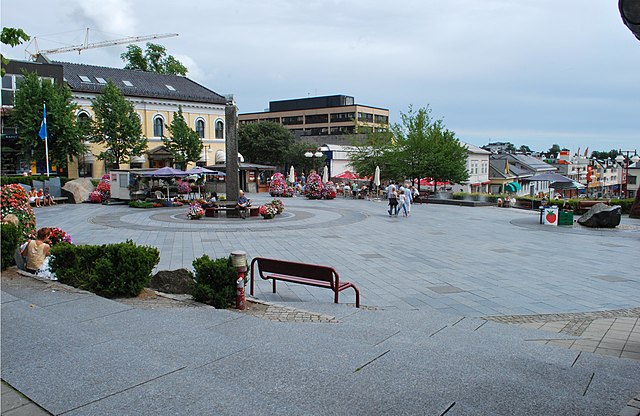 Larvik town square, 2008