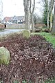 Grabsteine am westlichen Ende des Gräberfeldes