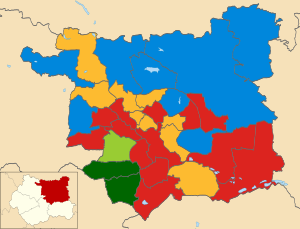 Местные выборы в Лидсе, Великобритания, 2008 г. map.svg 