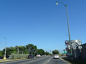 PR-1 east at its junction with PR-578