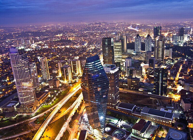 File:Levent business district in Istanbul.jpg