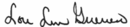 Signature de Lou Léon Guerrero