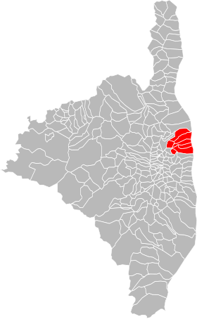 Localisation de Communauté de communes de la Casinca