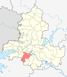 District de Zernogradskij - Carte