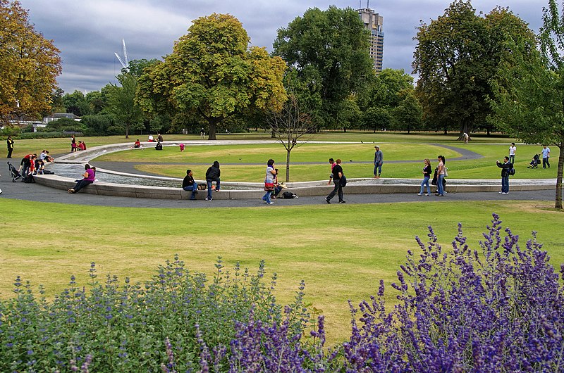 File:London - Hyde Park - View ESE on Diana Memorial Fountain.jpg