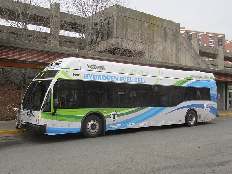 File:MBTA hydrogen fuel cell bus at Malden Center, December 2016.jpg