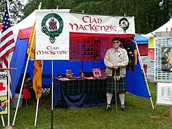 Clan Mackenzie tent at the 2005 Bellingham Highland Games MacKenzie 001.jpg