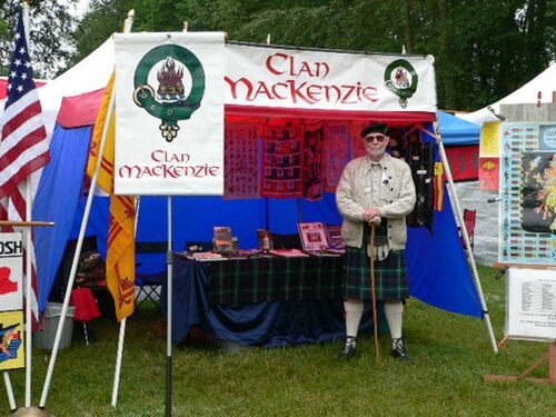 Clan Mackenzie tent at the 2005 Bellingham, Northumberland, England, Highland Games