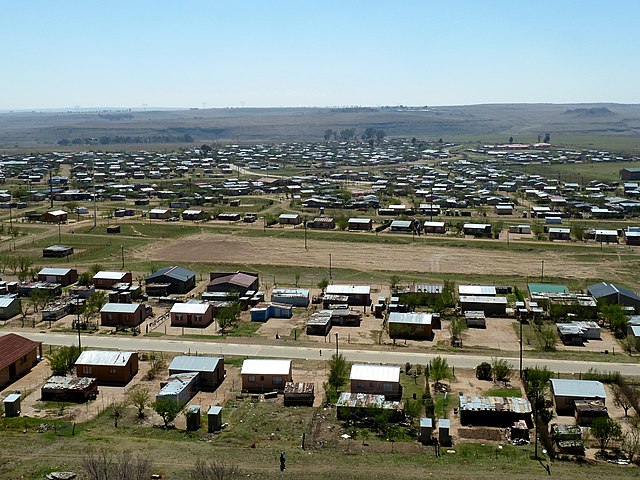 Mafahlaneng township at Tweeling