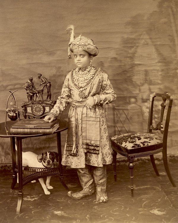 Krishnaraja Wadiyar IV aged 11 c.1895