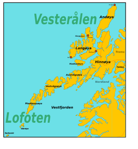 Karte von Lofoten