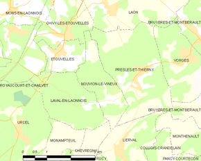 Poziția localității Nouvion-le-Vineux