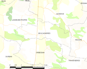 Poziția localității Boucagnères