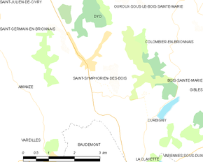 Poziția localității Saint-Symphorien-des-Bois