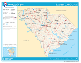 South Carolina - Karta