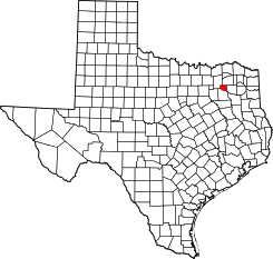 Map of Texas highlighting Rains County.svg