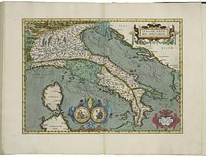 300px map of ancient italy by abraham ortelius