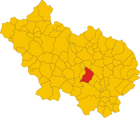 Map of comune of Roccasecca (province of Frosinone, region Lazio, Italy).svg