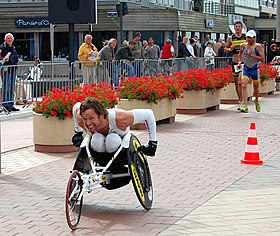 Marc Herremans 2008 beim Triathlon in Knokke-Heist