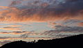 Blick auf den Meerhardtsturm am Abend