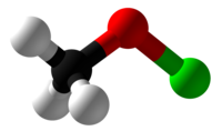 მეთილის ჰიპოქლორიტი: მოლეკულის ხედი