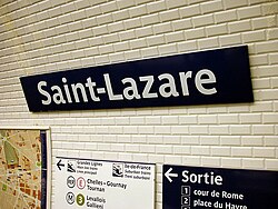 Saint-Lazare (Métro Paris)