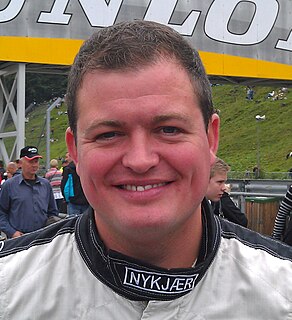 Michel Nykjær Danish motor racing driver.