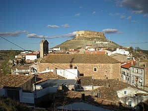 Monteagudo - townscape with castle ruins (castillo)