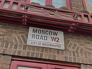 <span class="mw-page-title-main">Moscow Road</span> Street in Central London